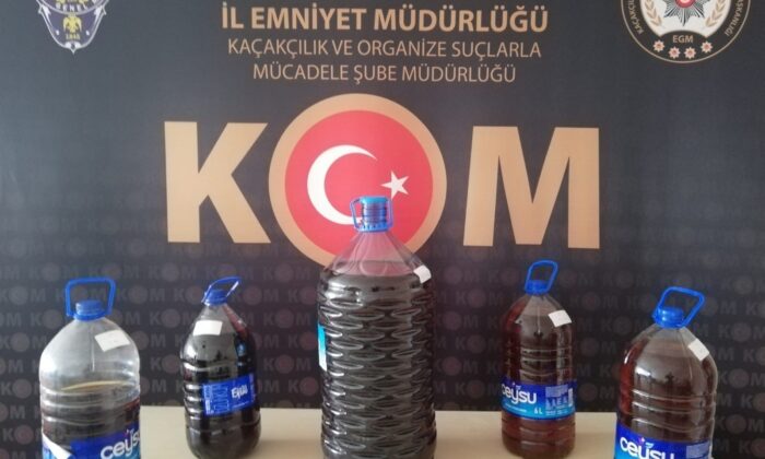 Burdur’da 38,5 litre kaçak içki yakalandı