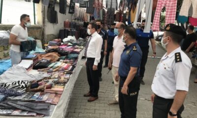 Burhaniye’de Kaymakam Memiş pazar denetledi