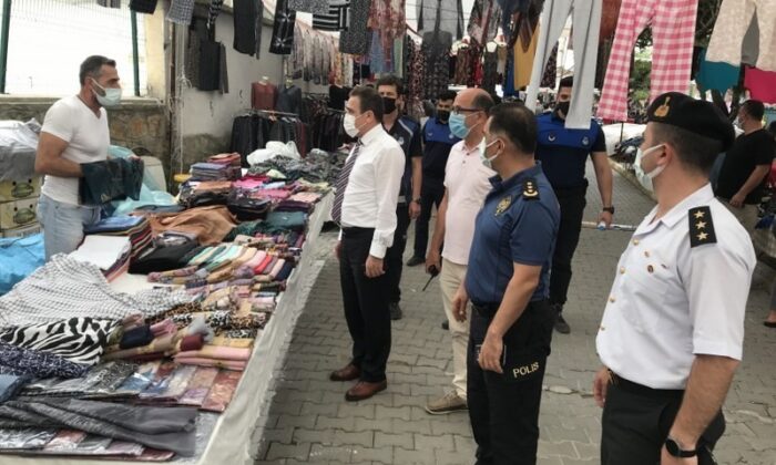 Burhaniye’de Kaymakam Memiş pazar denetledi