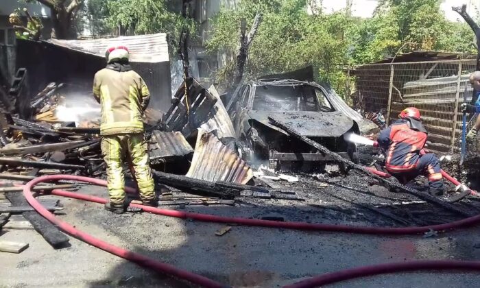 Bursa’da yeni aldığı otomobil küle döndü