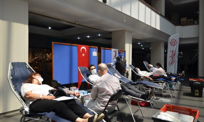 BUTTİM sakinleri kan bağışı için seferber oldu