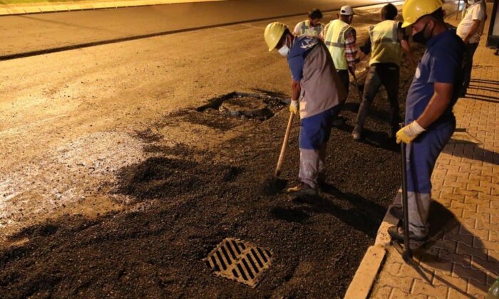 Büyükşehir ve KASKİ’den gece mesaisi