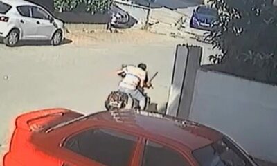 Çalmadan önce güvenlik kamerasının açısını keserle değiştirmeye çalıştı