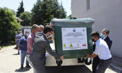 Çanakkale’de zirai atıkların toplanacağı konteynerler törenle dağıtıldı