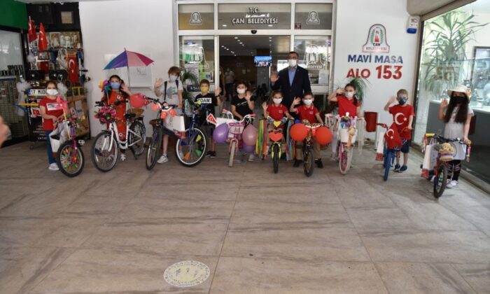 Çan’da en güzel bisiklet yarışması düzenlendi