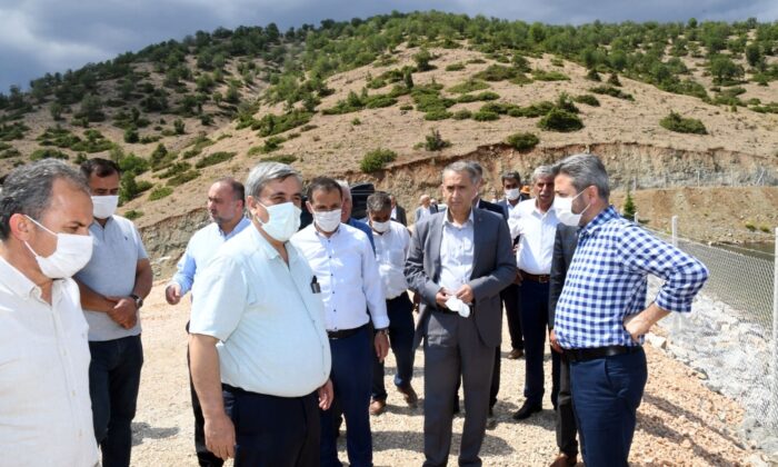 Çelikhan Yeşiltepe Baraj Göleti sulamaya açılıyor