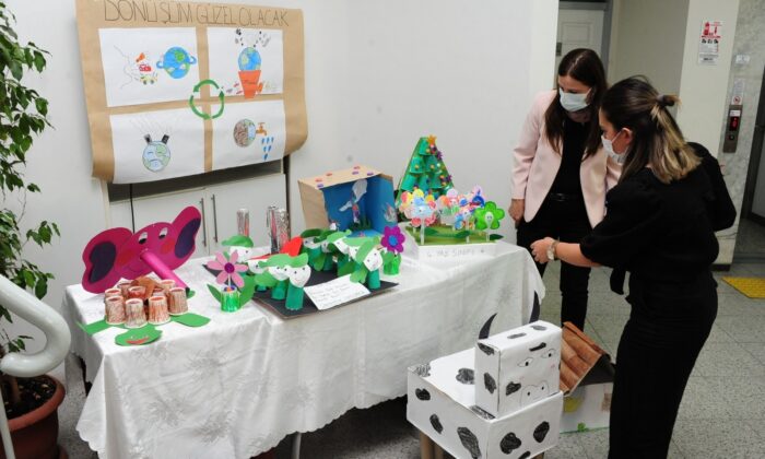 Çevre projesine Balçovalı miniklerden destek