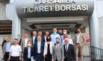 CHP heyetinden Çarşamba Ticaret Borsası’na ziyaret