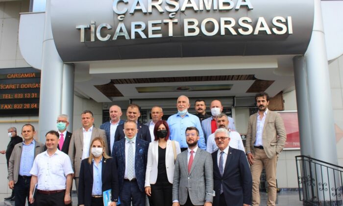 CHP heyetinden Çarşamba Ticaret Borsası’na ziyaret