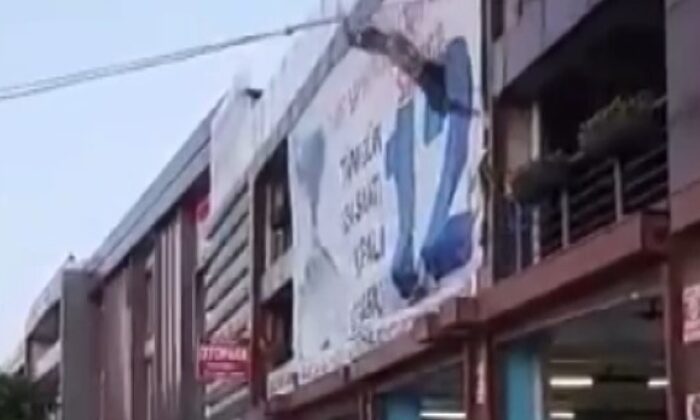 Çocuklarını göremediği için intihara kalkıştı, atlama anı anbean kaydedildi