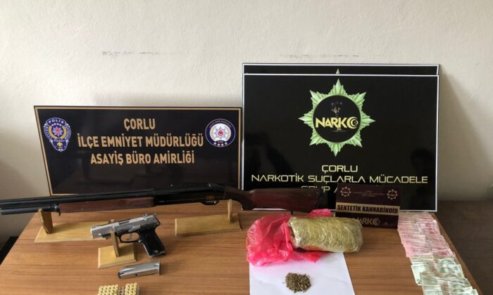 Çorlu polisinden uyuşturucu satıcılarına operasyon