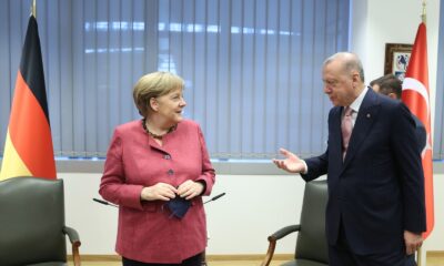 Cumhurbaşkanı Erdoğan, Almanya Başbakanı Merkel ile görüştü