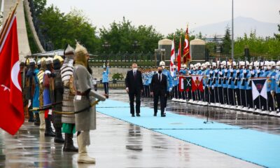 Cumhurbaşkanı Erdoğan, Gürcistan Başbakanı Garibashvili‘yi resmi törenle karşıladı
