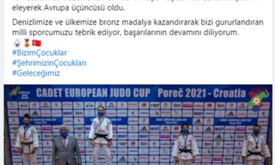 Denizli Büyükşehirli judocu Oğuz Avrupa 3’ncüsü