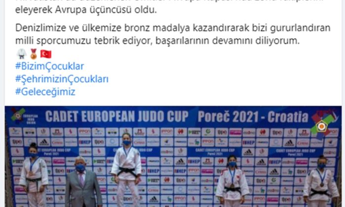 Denizli Büyükşehirli judocu Oğuz Avrupa 3’ncüsü