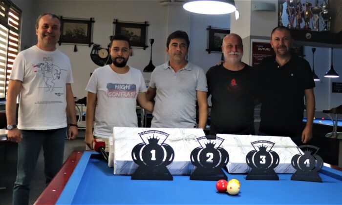 Denizli’de bilardo tutkunları bu turnuvada buluştu