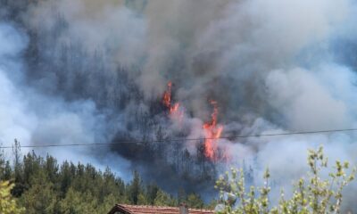 Denizli’deki yangın için 3 ilden takviye helikopter geldi
