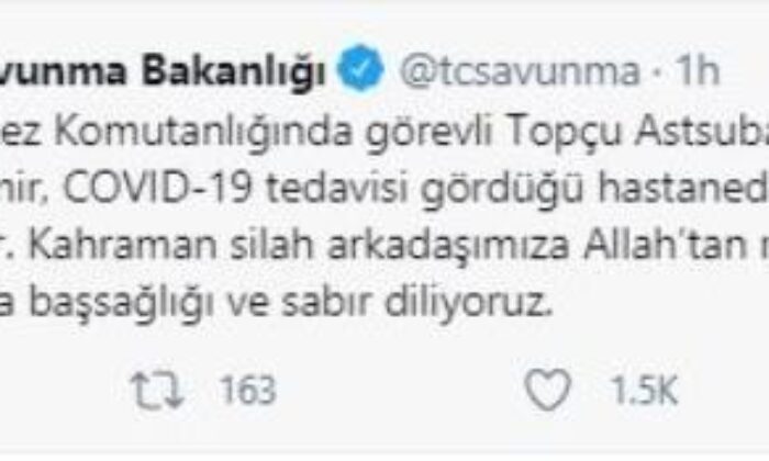 Denizlili Astsubay korona virüse yenildi