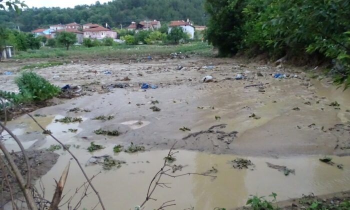 Dereler taştı, tarım arazileri sular altında kaldı