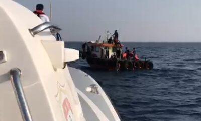 Didim açıklarında 21 düzensiz göçmen kurtarıldı