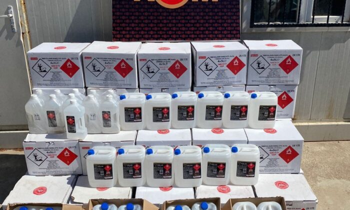 Didim’de 862 litre etil alkol ele geçirildi
