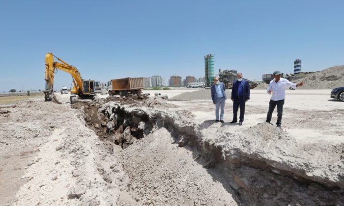 DİSKİ, Mezopotamya Caddesi’nde altyapı çalışmalarına başladı