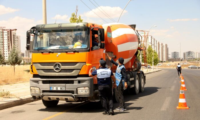 Diyarbakır’da ağır tonajlı araçlara sıkı denetim