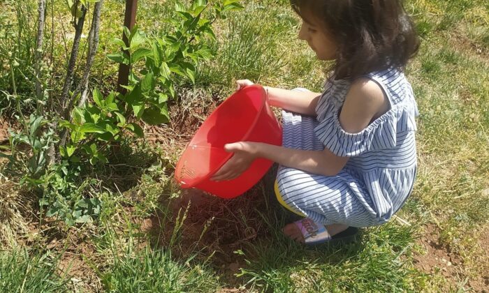Diyarbakır’da anaokulu öğrencileri tam kapanma sürecini fırsata çevirdi