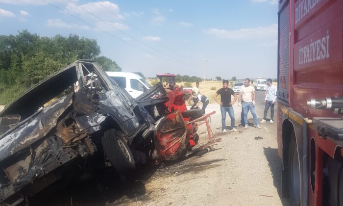 Diyarbakır’da feci kaza: 1 ölü, 7 yaralı