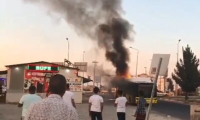 Diyarbakır’da şehir içi toplu taşıma aracında korkutan yangın