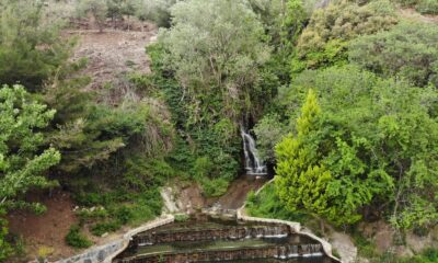 Doğa harikası Gümüşsu Şelalesi karavancıların uğrak yeri oldu