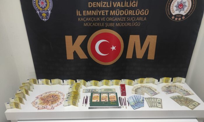 Döviz bürolarındaki eskimiş paraları sahte para yapımında kullanan 2 şüpheli yakalandı