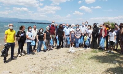 Dünya Çevre Günü’nde plajda çöp topladılar