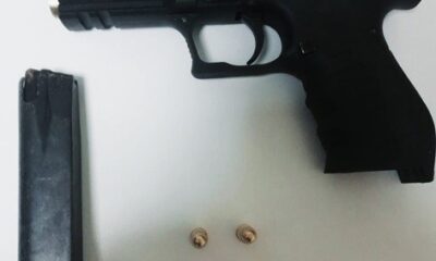 Durdurulan şüpheli araçta silah ve 4 mermi bulundu