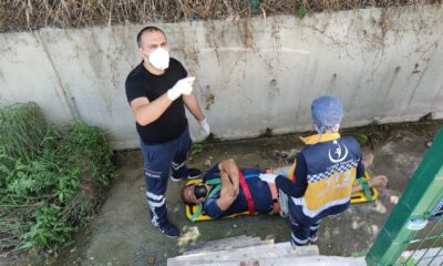 Dut toplamak için çıktığı ağaçtan su kanalına düştü