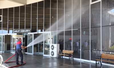 Düzce otogarında 1 Temmuz temizliği