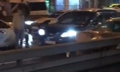 E-5 Karayolu’nda zincirleme kaza: 5 araç birbirine girdi