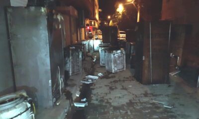 Edremit’te beyaz eşya servisinde yangın paniği