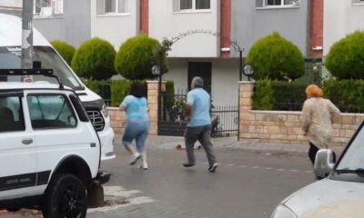 Edremit’te fırtına, dolu ve yağmur hayati felç etti