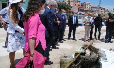 Eğirdir Gölü’nde sualtı temizliği