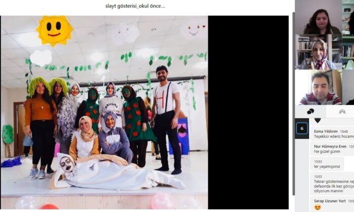 Eğitim Fakültesinde online mezuniyet heyecanı