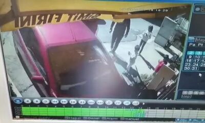 El freni çekilmeyen otomobil fırına girdi, faciadan dönüldü