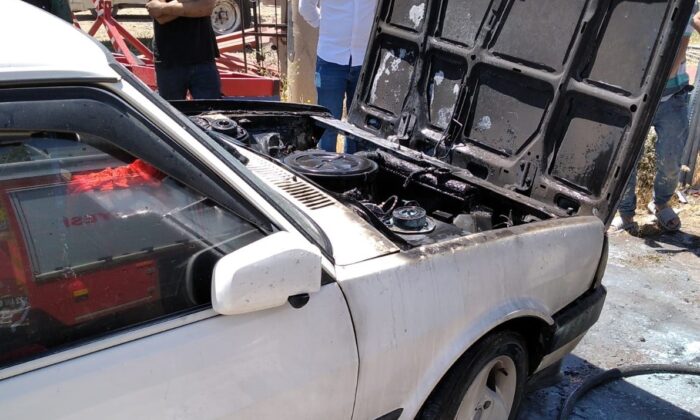 Elazığ’da iki ayrı araç yangını