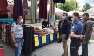 Emet’te halk pazarı denetlendi