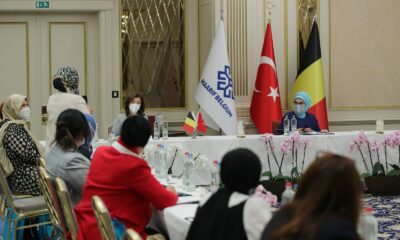 Emine Erdoğan, Belçika’daki Türk STK’ların temsilcileriyle görüştü