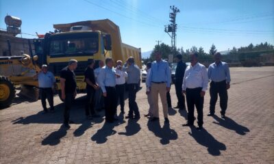 Erdoğan, asfalt çalışmalarını inceledi