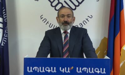 Ermenistan’da, Nikol Paşinyan’dan gece yarısı seçim zaferi konuşması