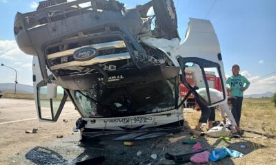 Erzurum’da feci kaza: 1’i ağır 4 yaralı