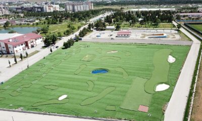 Erzurum’da Futgolf sahası yapıldı