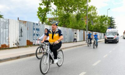 Esenyurt’un sağlıkçıları, sağlık için pedal çevirdi